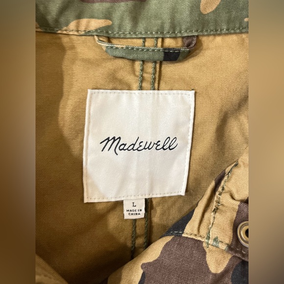 Madewell Dispatch Camo Military Utility Jacket Faded Birch Size L - Picture 9 of 14